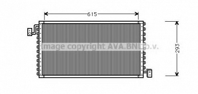 AVA QUALITY COOLING su5025 -  Конденсатор, кондиционер